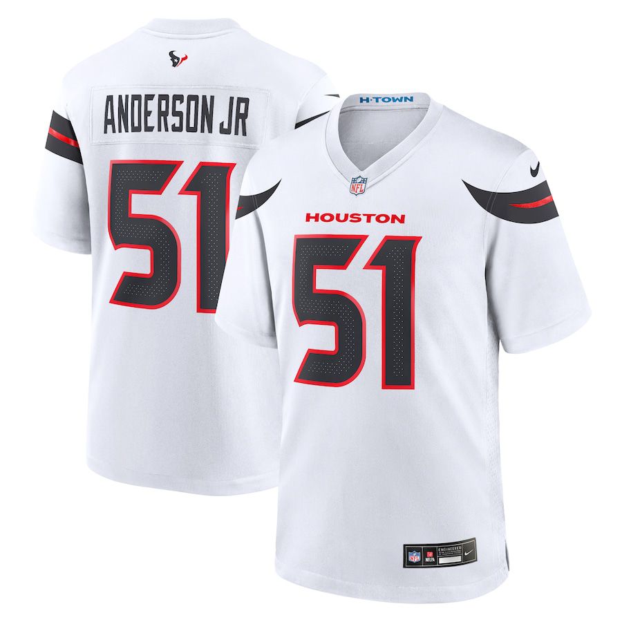 Men Houston Texans #51 Will Anderson Jr. Nike White Game NFL Jersey->houston texans->NFL Jersey